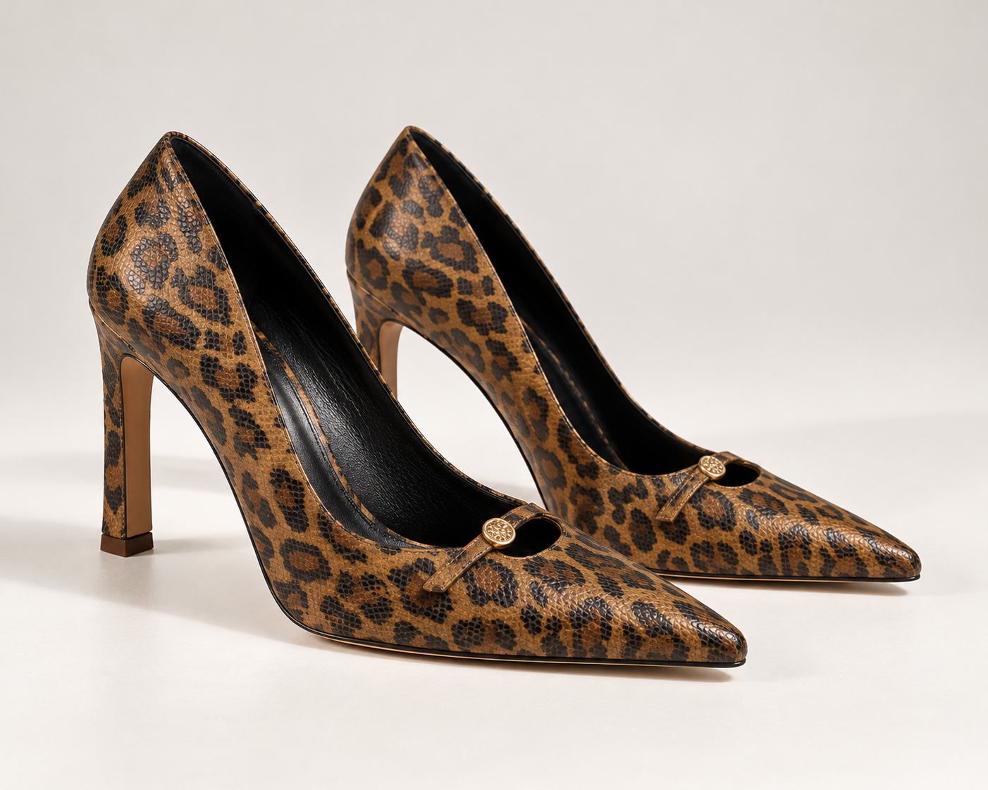 Leopard Print Stiletto Pumps