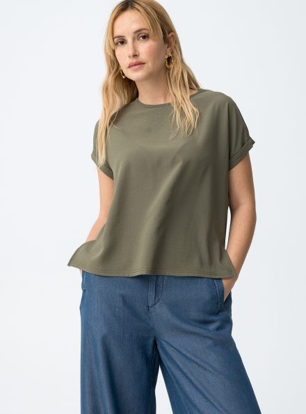 Κοντομάνικη πράσινη μπλούζα